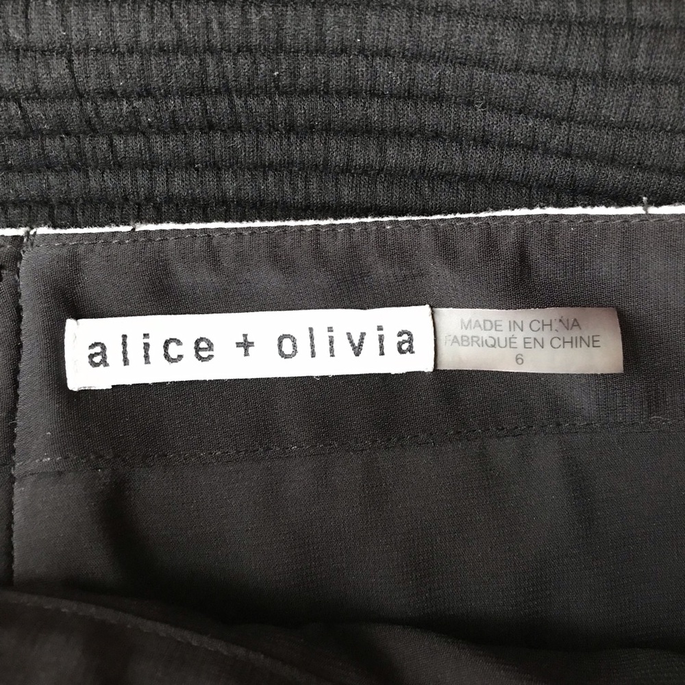 SOLD ALice & Olivia Lennon Crossover Angled Skirt - Picture 6 of 7